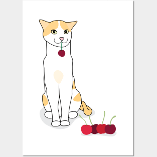 Cherry Cat Posters and Art